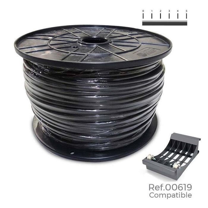 Manguera Tubular Vv-K06/1kv 3 G 4,00 Mm² Negra, 100 M. (Bobina Grande)