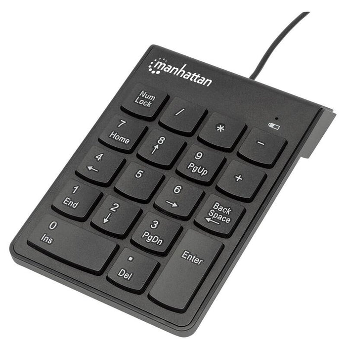 Manhattan Numeric Keypad 18 Full-Size Keys Including Backspace Key Asynchronous Number Lock Function