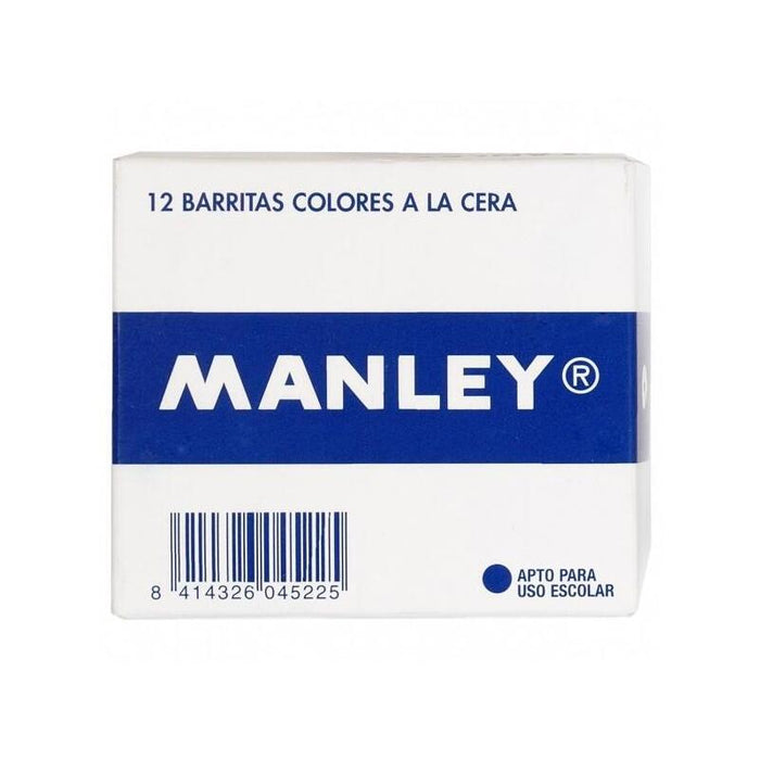 Manley Estuche De 12 Ceras 60mm (30) Negro