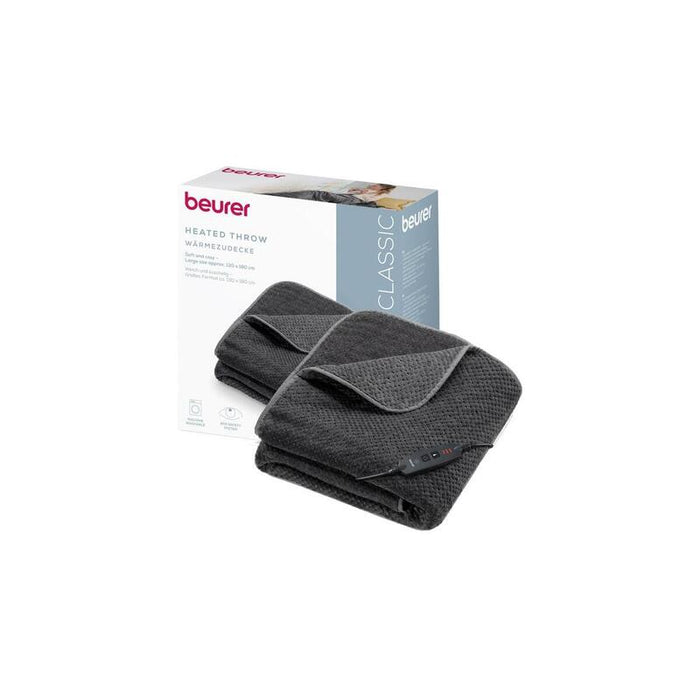 Manta Beurer Eléctrica Hd 65 Dark Grey, Manta Eléctrica Gris Oscuro, 130 X 180 Cm 40053