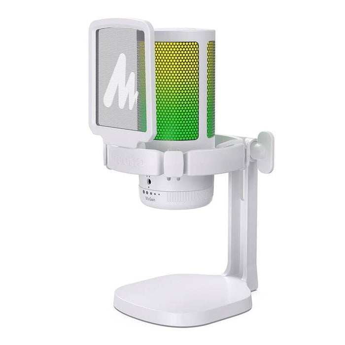 Maono Dgm20 Rgb Blanco - Micrófono Usb Para Grabación Y Transmisión En Pc