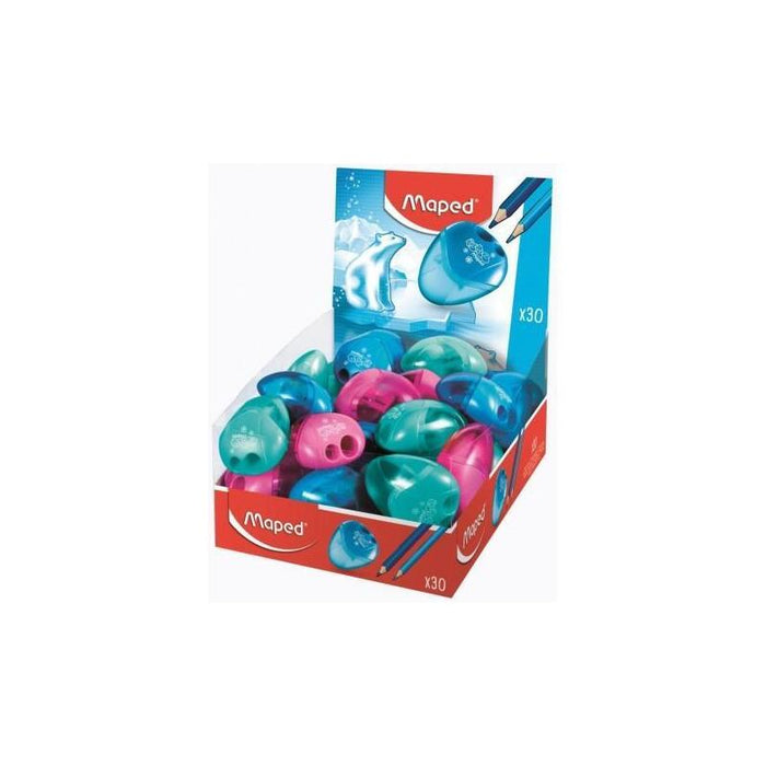 Maped Afilalápices I-Gloo 2 Agujeros Caja Expositora De 30 C/Surtidos