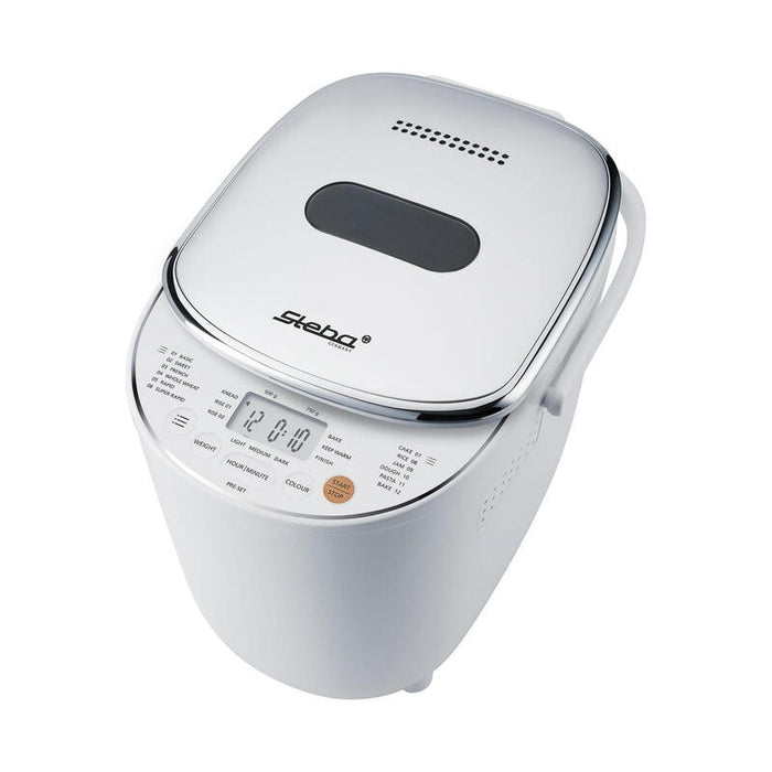 Máquina Para Hacer Pan Steba Bm 3 (Blanco/Plateado, 600 Vatios, Para Panes De Hasta 750 G)