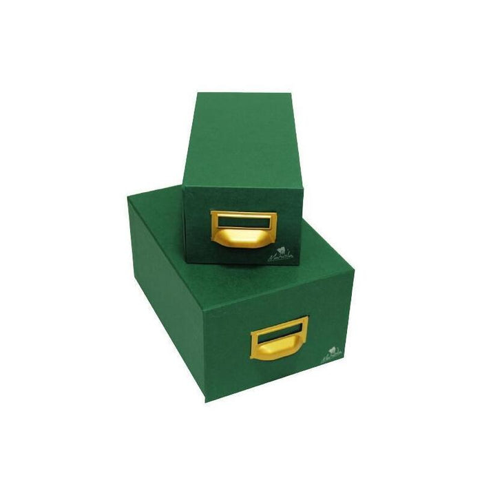 Mariola Fichero Cartón Forrado Geltex 1000 Fichas De 200x120 Verde