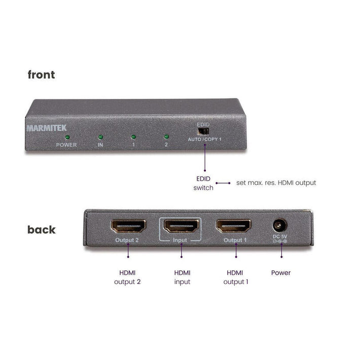 Marmitek Hdmi Splitter Split 612 Uhd 2.0