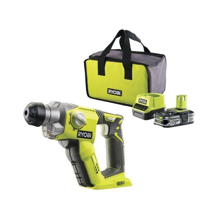 Martillo Percutor Sin Cable Ryobi One+ R18sds-125s 1 Batería 18v 2.5 Ah Cargador 2.0 A Bolsa De Transporte