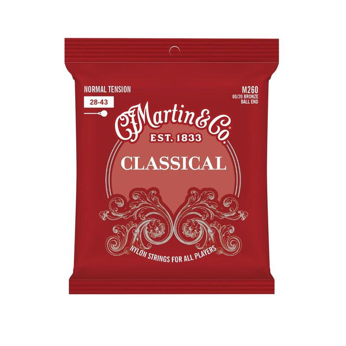 Martin M260 Bronce Con Pelota End  Cuerdas Para Guitarra Clásica
