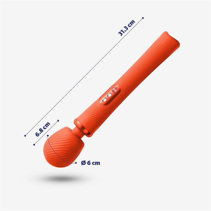 Fun Factory - Vim Wand Rumble Vibrador Recargable Silicona Naranja
