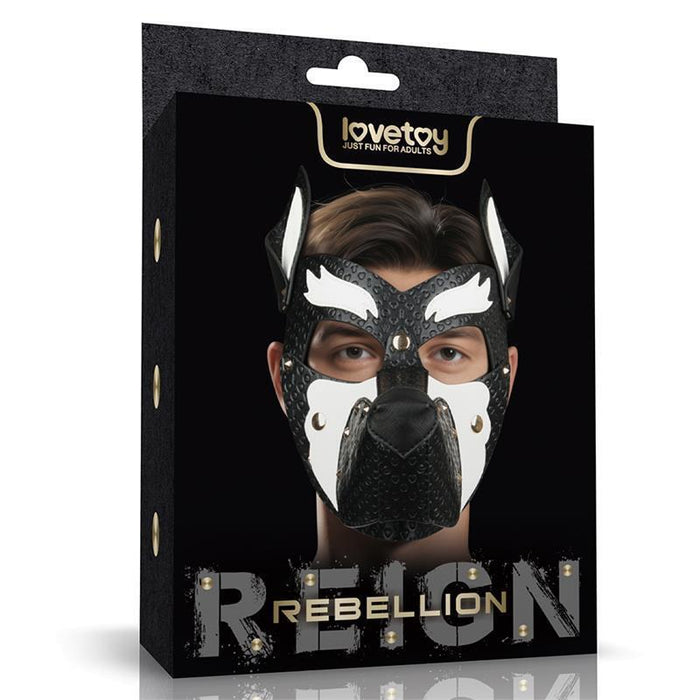 Máscara Cachorro Rebellion Reign Howl Blanco