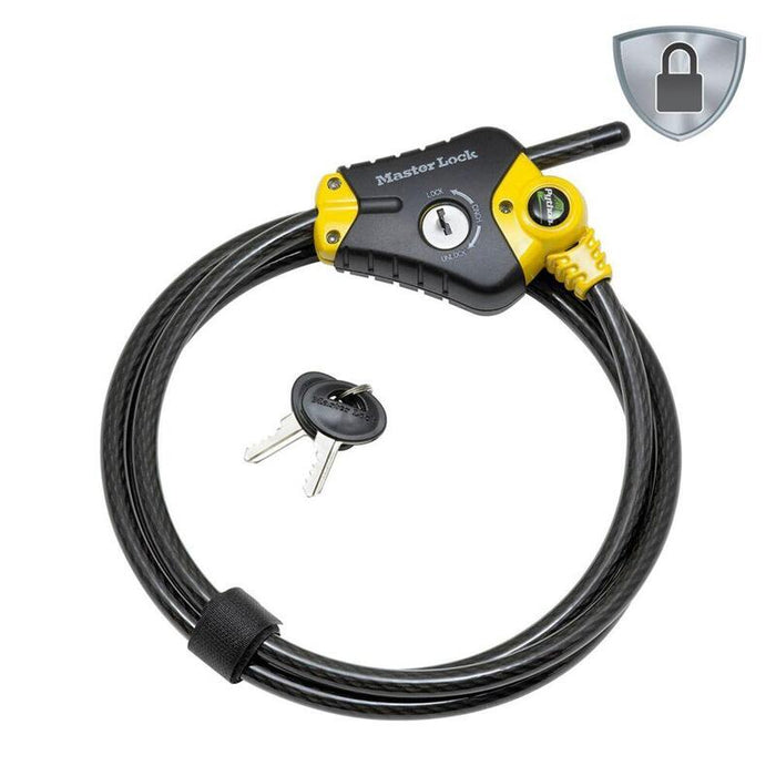 Master Lock Adjustable Phyton Cable Lock      10mm 8420eurd