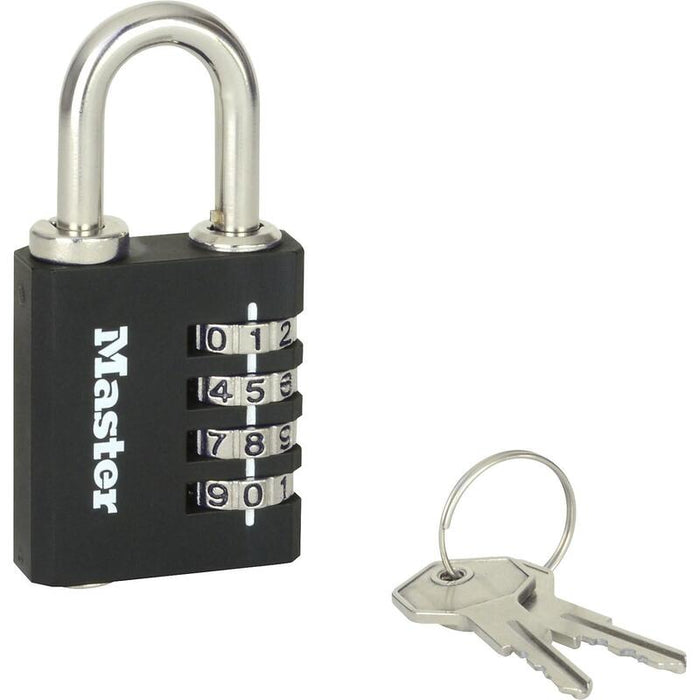 Master Lock Candado De Combinación Zinc 40mm Llave De Emergencia De Seguridad