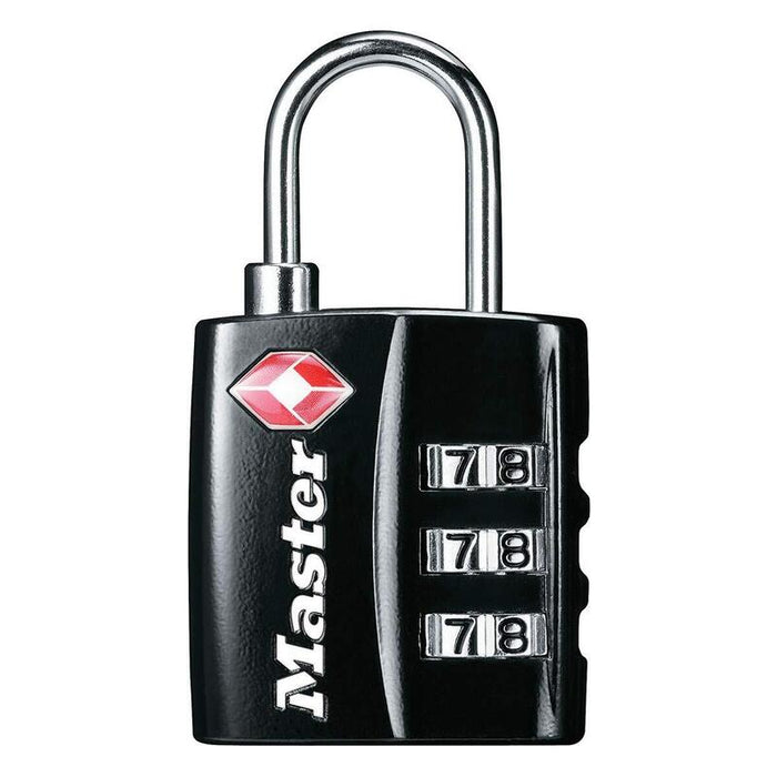 Master Lock Tsa Candado De Combinación, Negro, 5,5 X 3 X 2,6 Cm