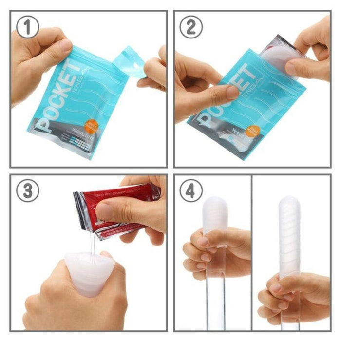 Tenga - Wave Line Masturbador Pocket
