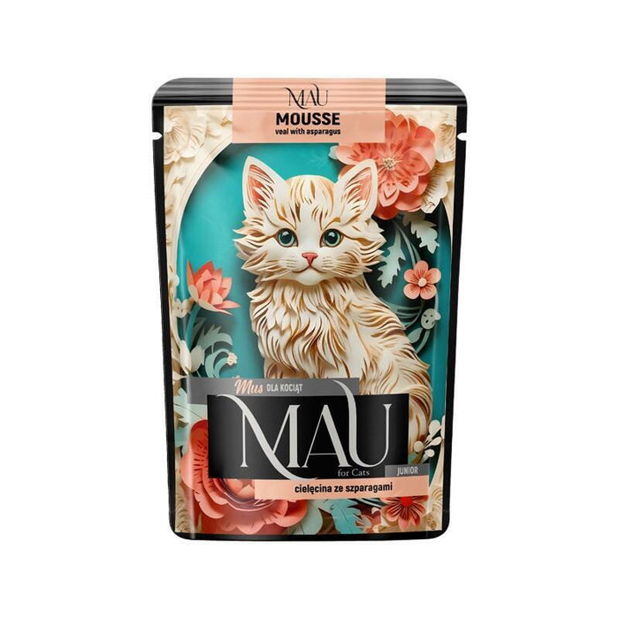 Mau Mousse Junior Veal With Asparagus - Comida Húmeda Para Gatos - 85g