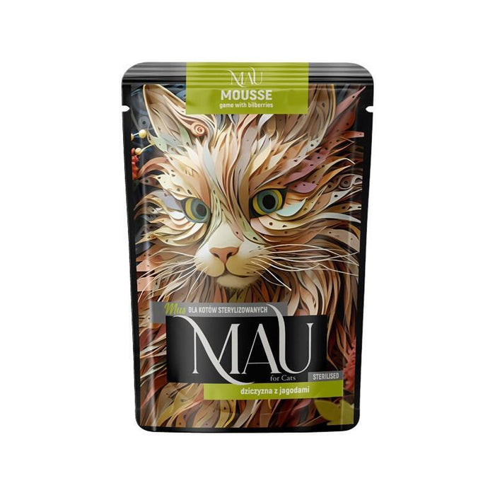 Mau Mus Dziczyzna Z Jagodami Dla Kota Sterylizowanego 85g