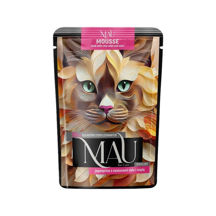 Mau Mus Jagniecina Z Nasionami Chia I Mieta Dla Kota Sterylizowanego 85g