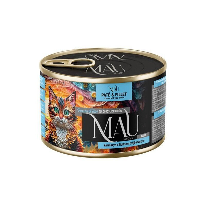 Mau Pate And Fillet Crimson With Pansy - Comida Húmeda Para Gatos - 185g