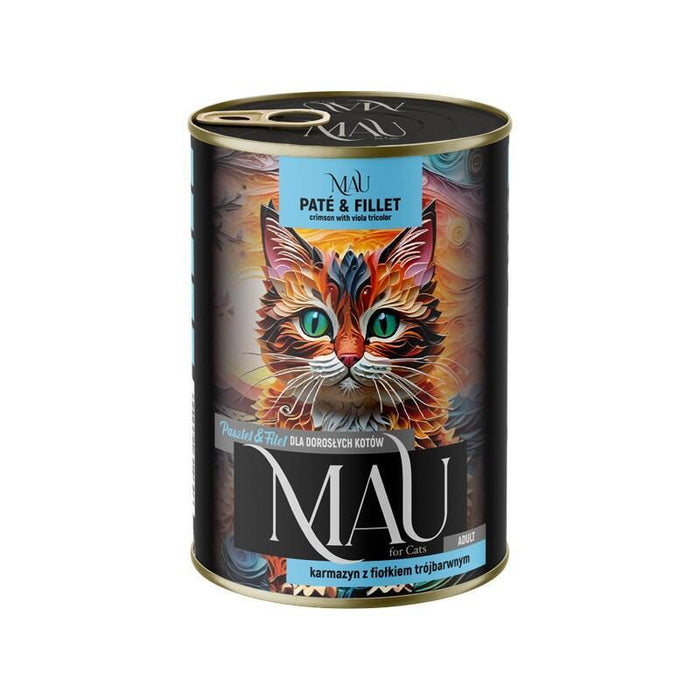Mau Pate And Fillet Crimson With Pansy - Comida Húmeda Para Gatos - 400g