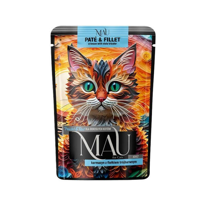 Mau Pate And Fillet Crimson With Pansy - Comida Húmeda Para Gatos - 85g
