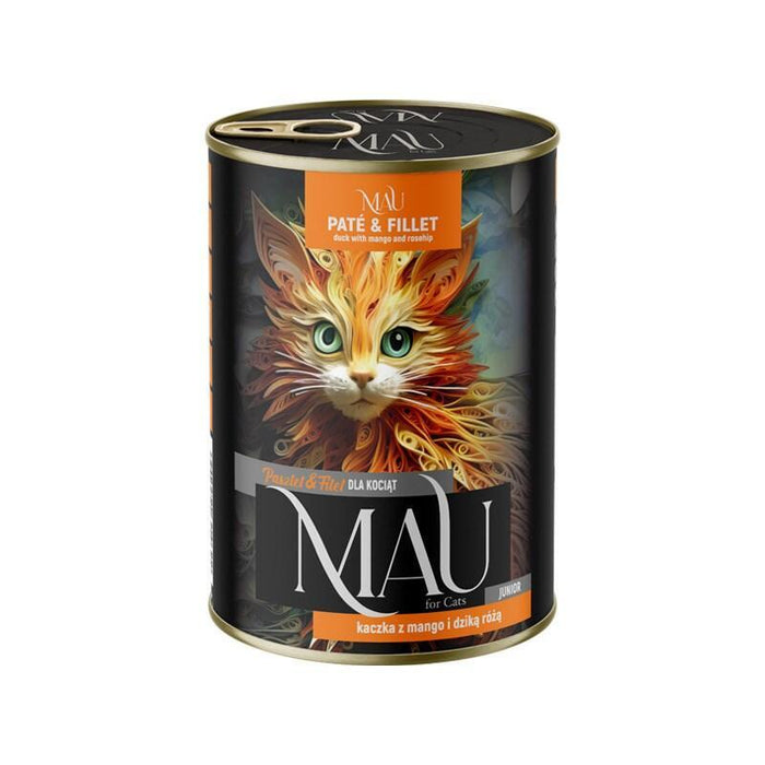 Mau Pate And Fillet Junior Duck With Mango And Rosehip - Comida Húmeda Para Gatos - 400g