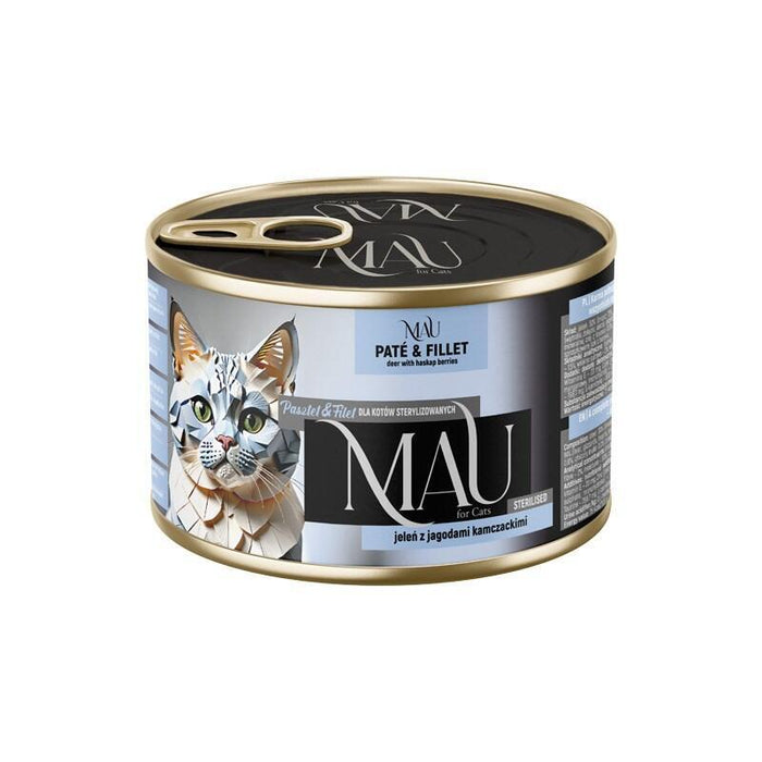 Mau Pate And Fillet Sterilised Deer With Haskap Berries - Comida Húmeda Para Gatos - 185g