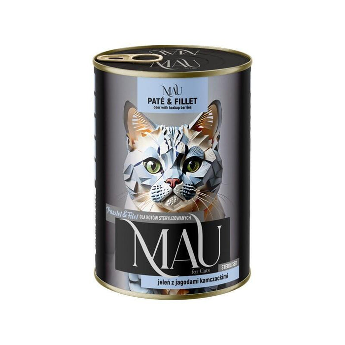 Mau Pate And Fillet Sterilised Deer With Haskap Berries - Comida Húmeda Para Gatos - 400g