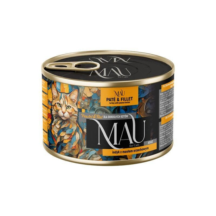 Mau Pate And Fillet Turkey With Peanut Butter - Comida Húmeda Para Gatos - 185g
