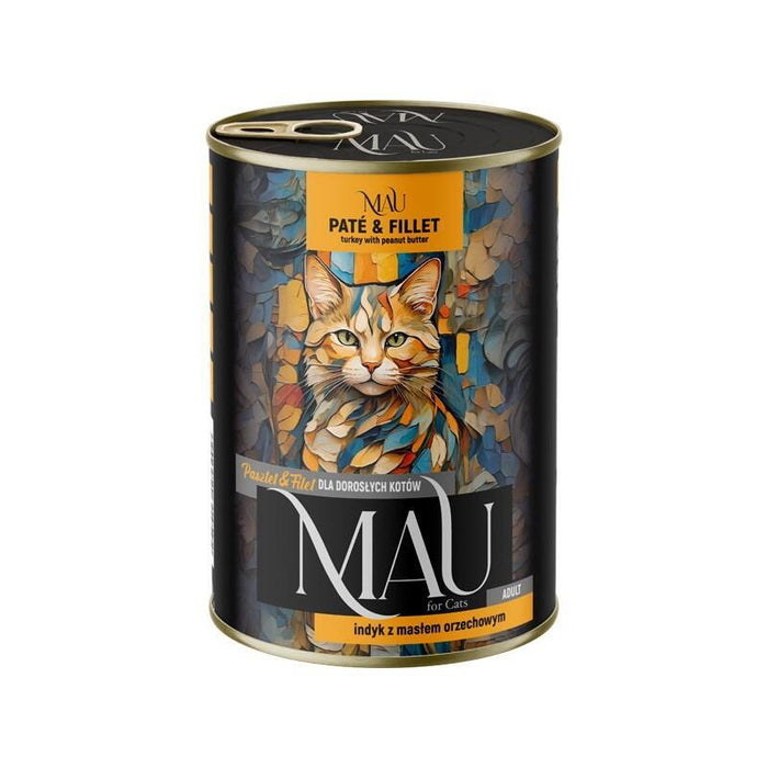 Mau Pate And Fillet Turkey With Peanut Butter - Comida Húmeda Para Gatos - 400g
