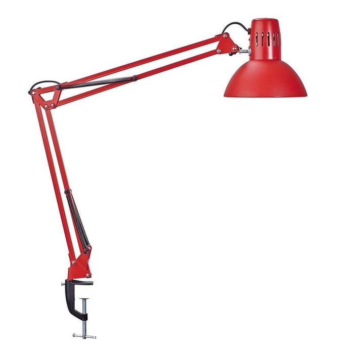 Maul Lampara Escritorio Maulstudy  Lampara Led Con Soporte Ajustable Con Brazo Articulado Para Escritorio  Elegante Lampara De Mesa Metálica Led  Fuente De Luz Led Incluida  Rojo