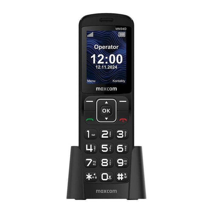 Maxcom Telefono Fijo Mm34d 4g Sim Black (No Rj11)
