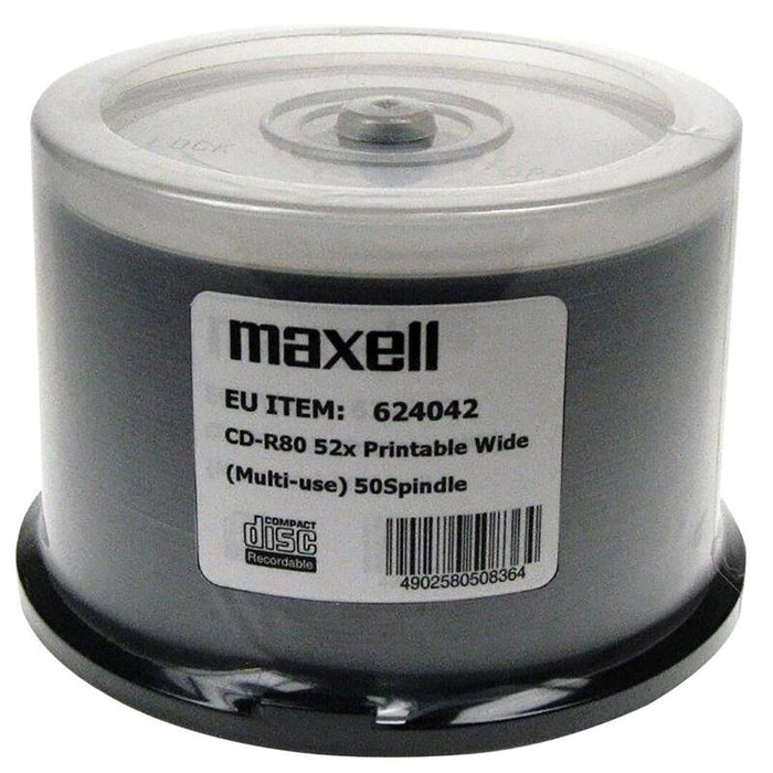 Maxell Cd-R 700mb 52x80 Min, Huso, Disco Imprimible