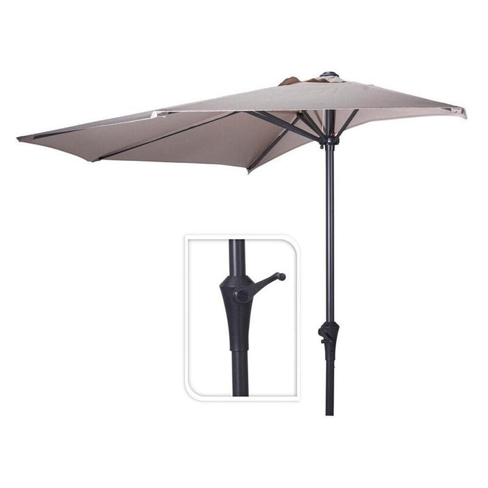 Media Sombrilla Taupe, Ø270 Cm