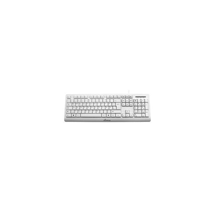 Mediarange Teclado Usb 2.0 Con Cable Qwertz Blanco
