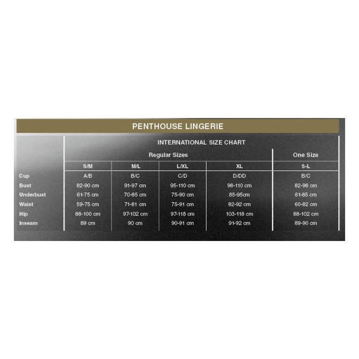 Penthouse No Excuses Medias S/M/L