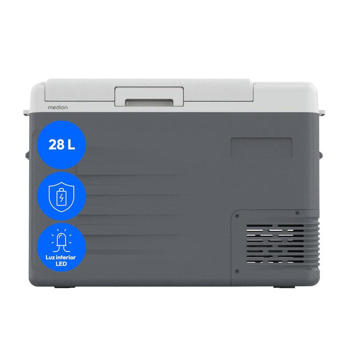 Medion Md370026 Cc35d Kompressor Kühlbox Kühl Und Warm 35l Grau