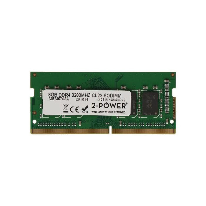 Memoria Ram 2-Power 8gb Ddr4 3200mhz Cl22 Sodimm 2p-Gr3200s464l22s/8g