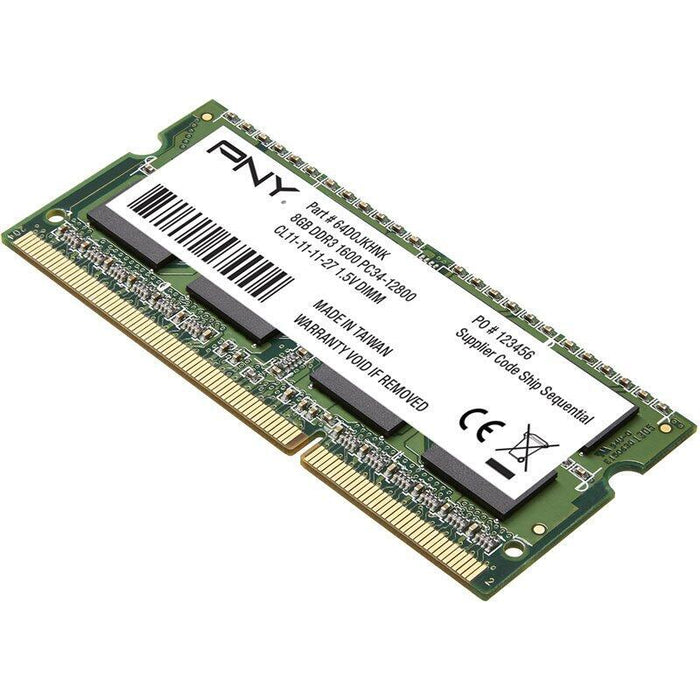 Memoria Sodimm Pny Ddr3 1600 Mhz 1x 8 Gb