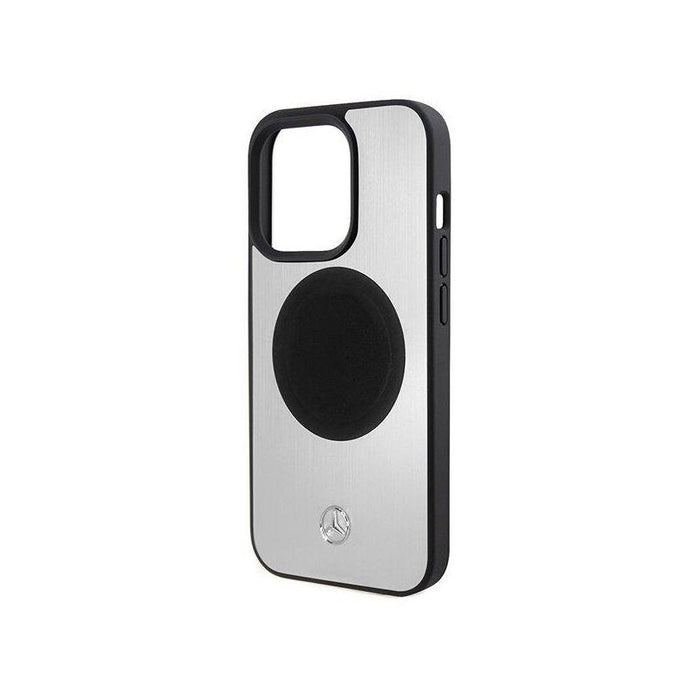 Mercedes Mehmp15l23acms Iphone 15 Pro 6.1" Silver Hardcase Leather & Aluminum Magsafe
