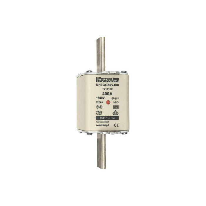 Mersen 1b383.000000 Nh3 400a Gg 500v Fusible Nh Sf Bajo Tensión