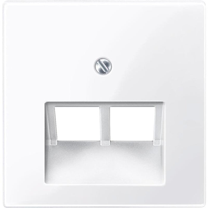 Merten 2961 25 Placa Central 2f Para Uae-Inserto Blanco Activo Brillante