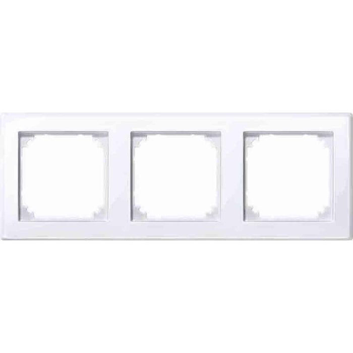 Merten 3-Vías Tomas De Corriente Marco Blanco 22.3 X 8.1 Cm