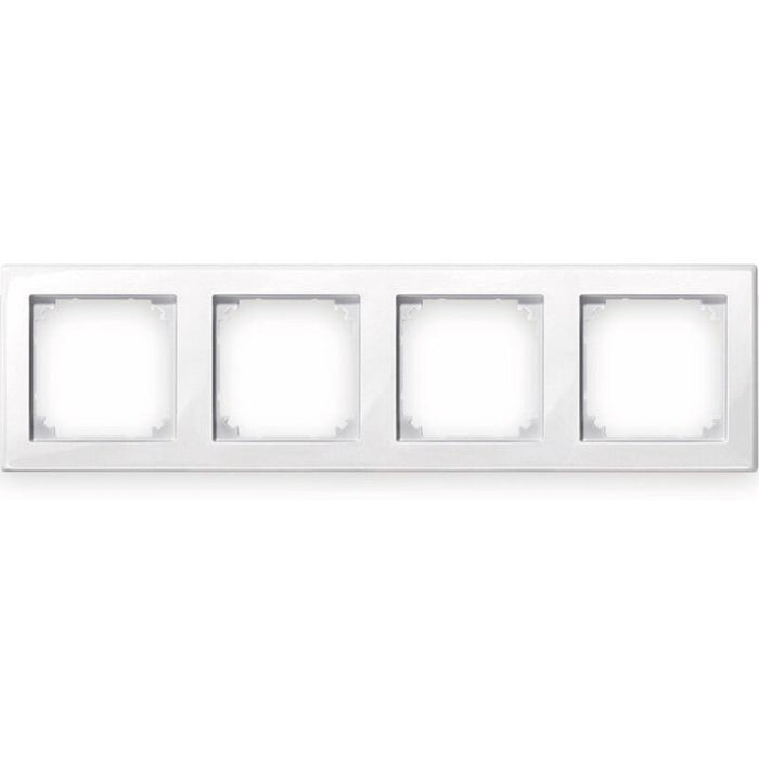 Merten 4-Vías Tomas De Corriente Marco Blanco 29.4 X 8.1 Cm