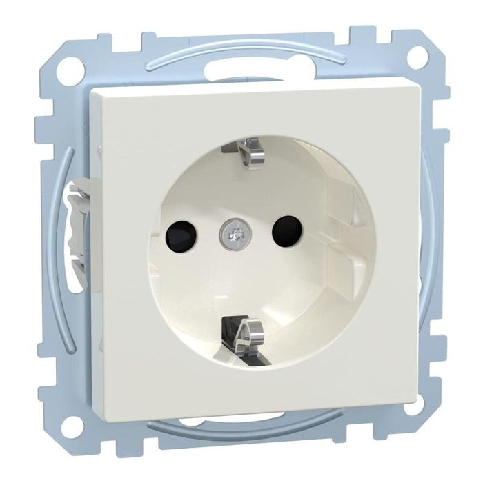 Merten Meg2300-0319 Schuko-Steckdose. Polarweiss Glänzend System Brs