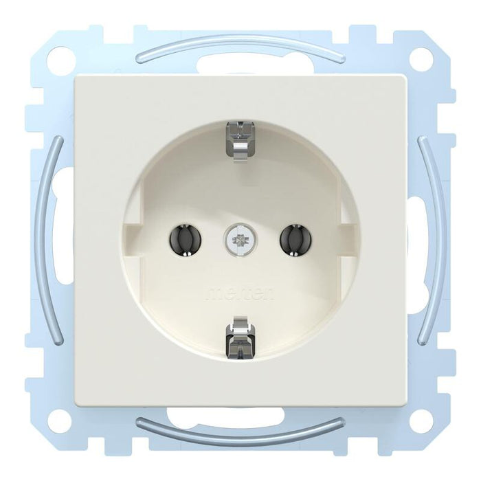 Merten Meg2301-0419 Schuko-Steckdose. Polarweiss. System M