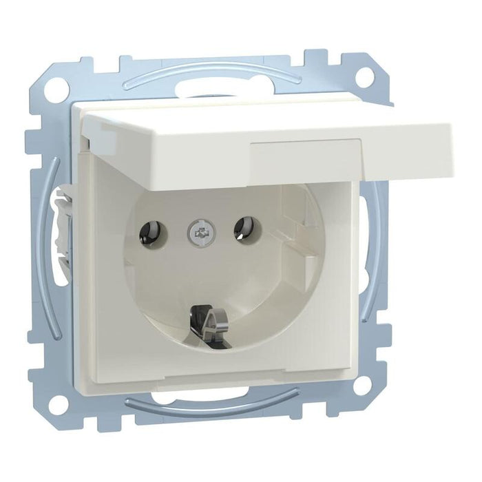 Merten Meg2311-0319 Schuko-Toma De Corriente Con Tapa Abatible Blanco Polar