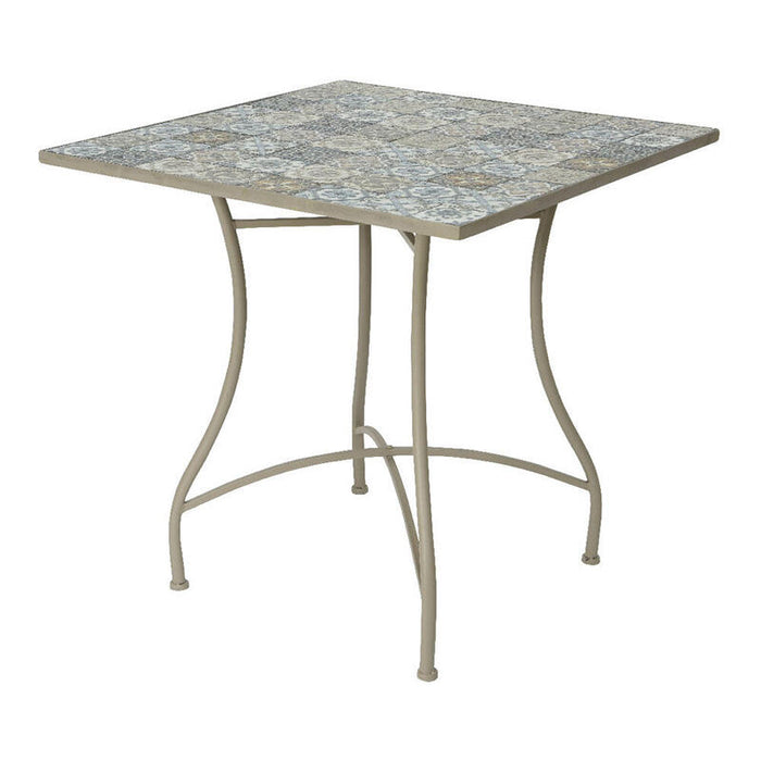 Mesa Mosaico 78x78x77cm Modelo Bistro Para Exterior