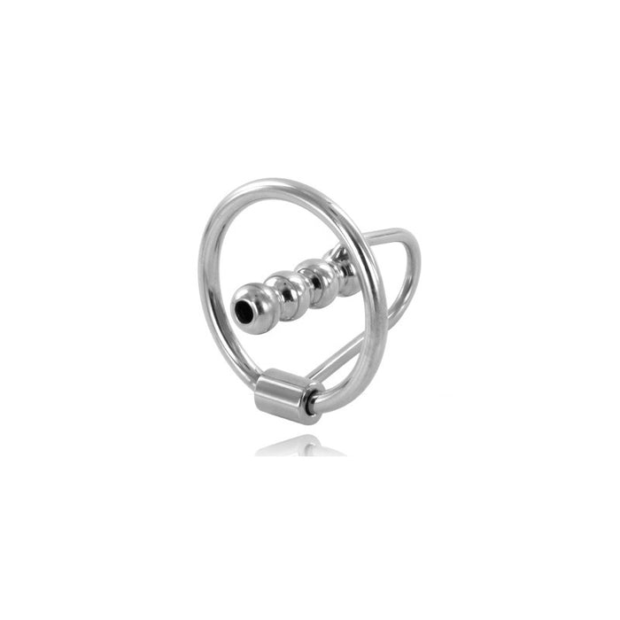 Metal Hard - Anillo Glande Con Plug Uretral 30mm