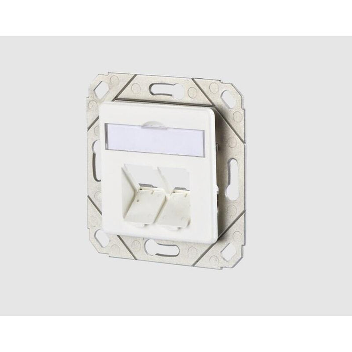 Metz Connect Keystone Toma De Conexión Upk 2 Port Unbestuckt Blanco Puro