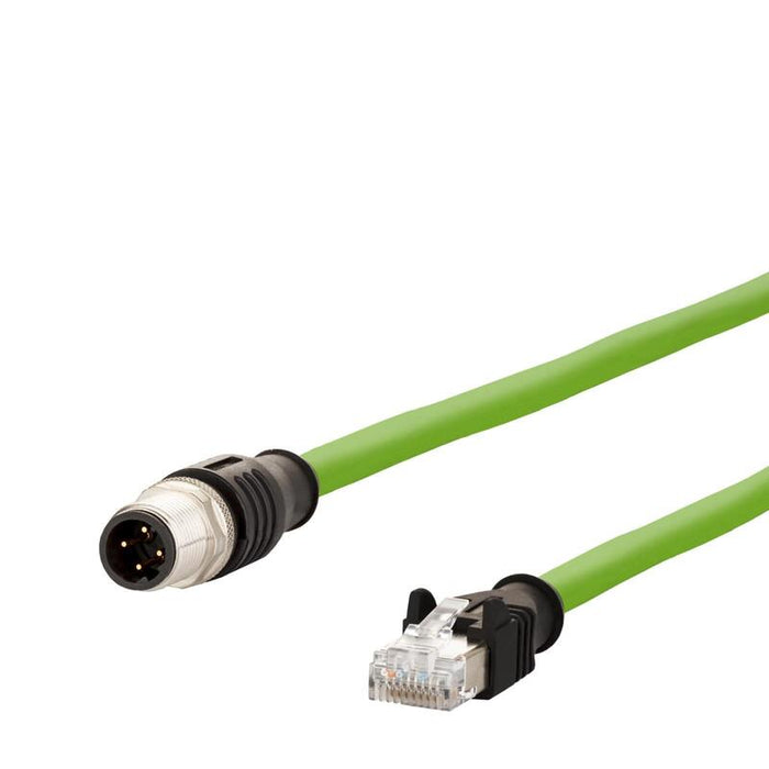 Metz Connect Verbindungsleitung M12 St-Rj45 St 4-Polig D-Kodiert Rj45 1m