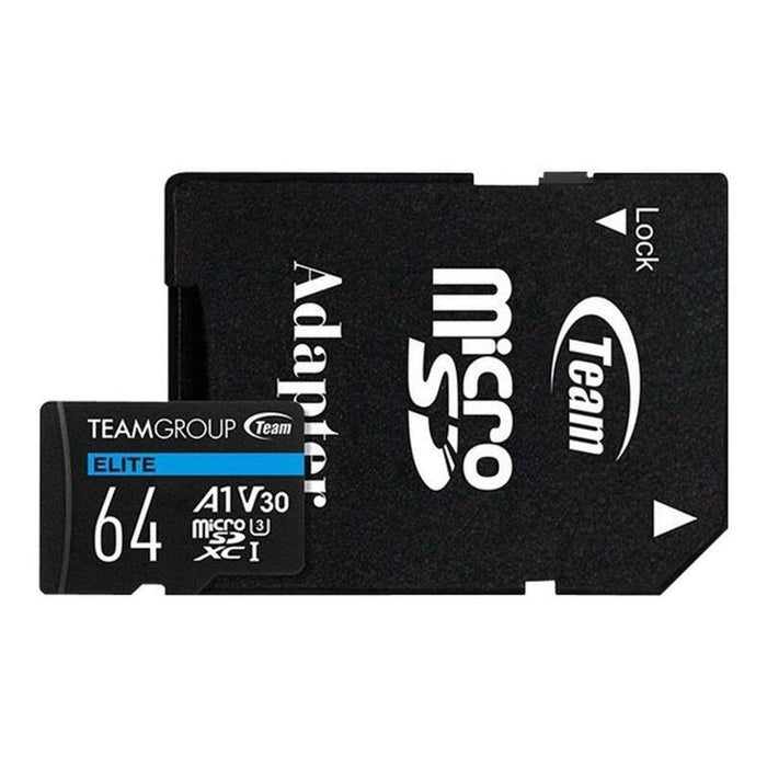 Micro-Sd 64gb-Xc Team Elite A1 V30 R/W:90/45mbs